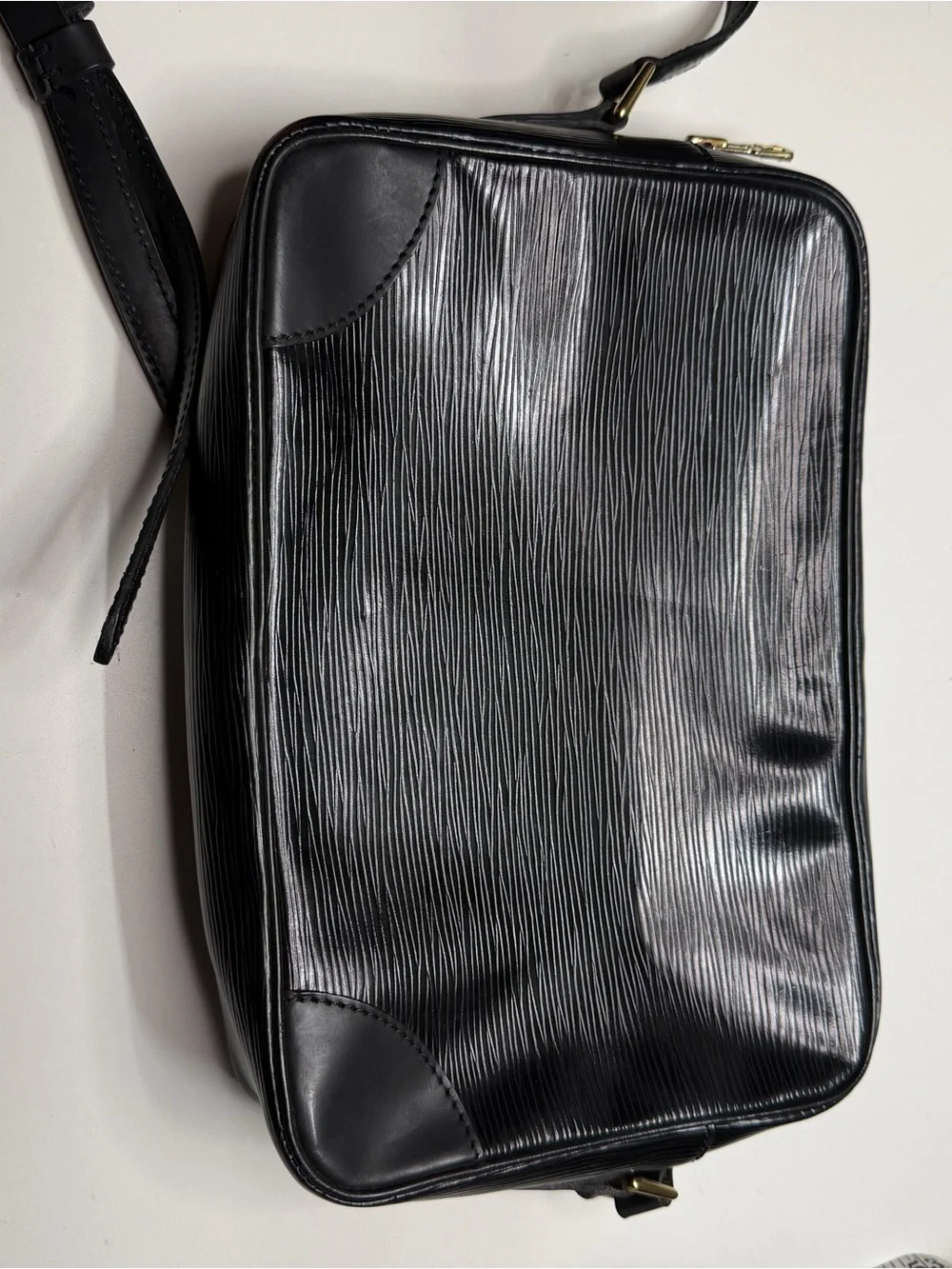 Louis Vuitton Trocadero Black Epi Leather Shoulder Bag with Gold Hardware